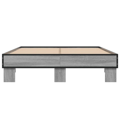 Giroletto Grigio Sonoma 140x200 cm in Legno Multistrato Metallo