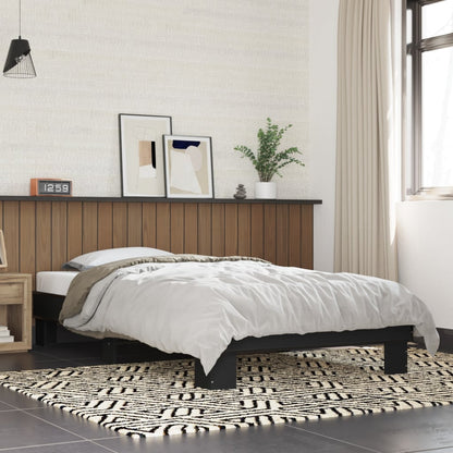 Giroletto Nero 100x200 cm in Legno Multistrato e Metallo
