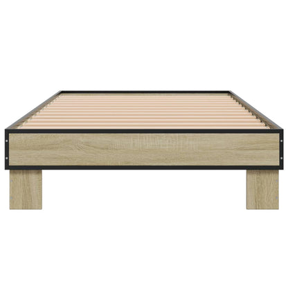 Giroletto Rovere Sonoma 90x200 cm Legno Multistrato e Metallo