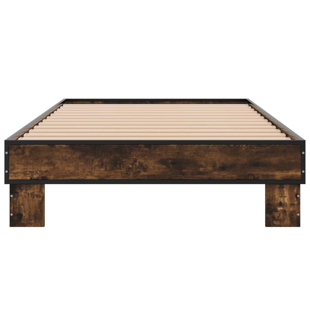 Giroletto Rovere Fumo 90x200 cm in Legno Multistrato e Metallo