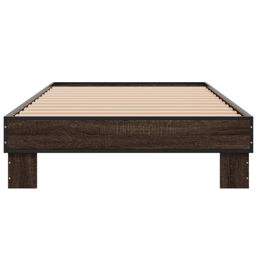 Giroletto Rovere Marrone 75x190 cm Legno Multistrato e Metallo