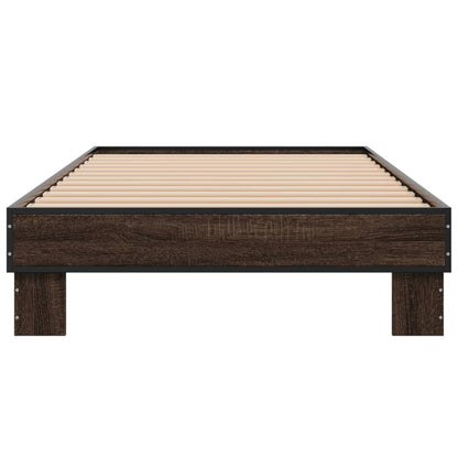 Giroletto Rovere Marrone 75x190 cm Legno Multistrato e Metallo