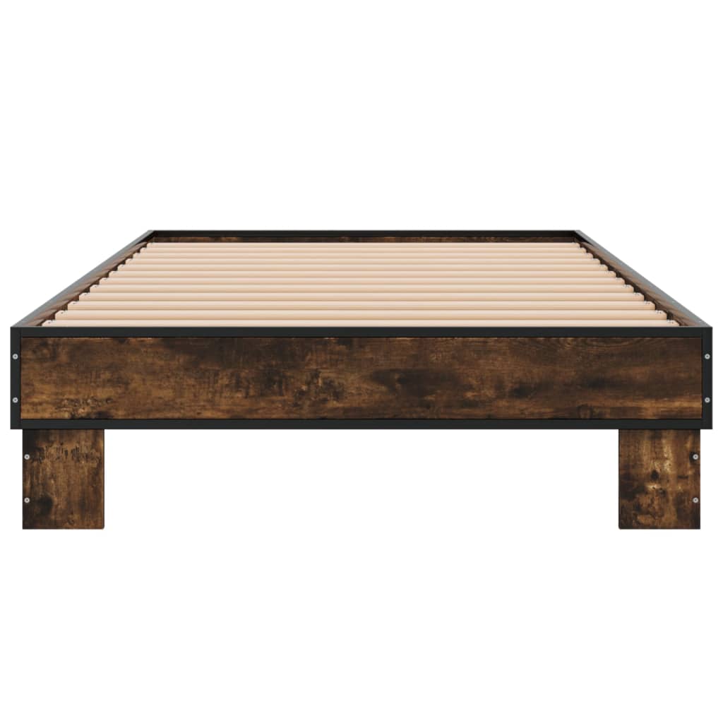 Giroletto Rovere Fumo 90x190 cm in Legno Multistrato e Metallo