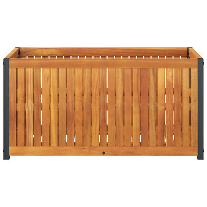 Fioriera da Giardino 85x45x44 cm in Legno Acacia e Acciaio