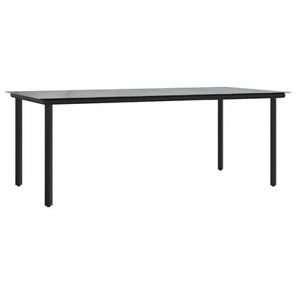 Set da Pranzo per Giardino 7 pcs Grigio chiaro polyrattan