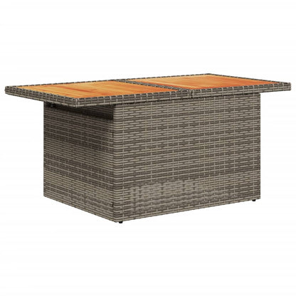 Set Divani da Giardino 2pz con Cuscini Grigio Polyrattan Acacia