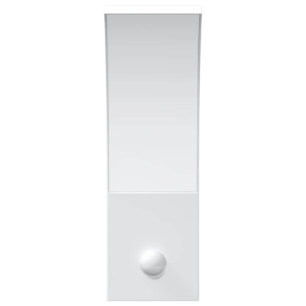 Applique con LED e Sensore Bianca in Alluminio Pressofuso