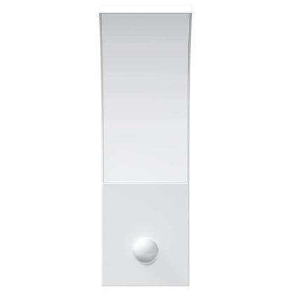 Applique con LED e Sensore Bianca in Alluminio Pressofuso