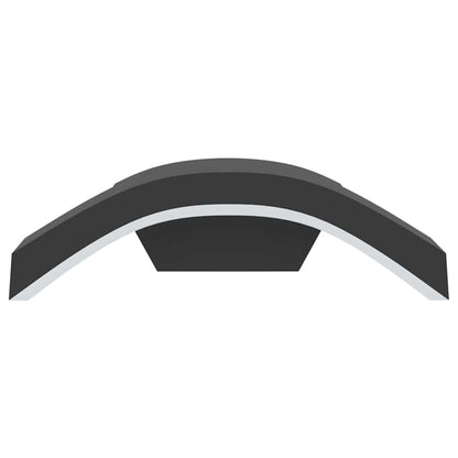 Applique per Esterni con LED 2 pz Nere Alluminio Pressofuso