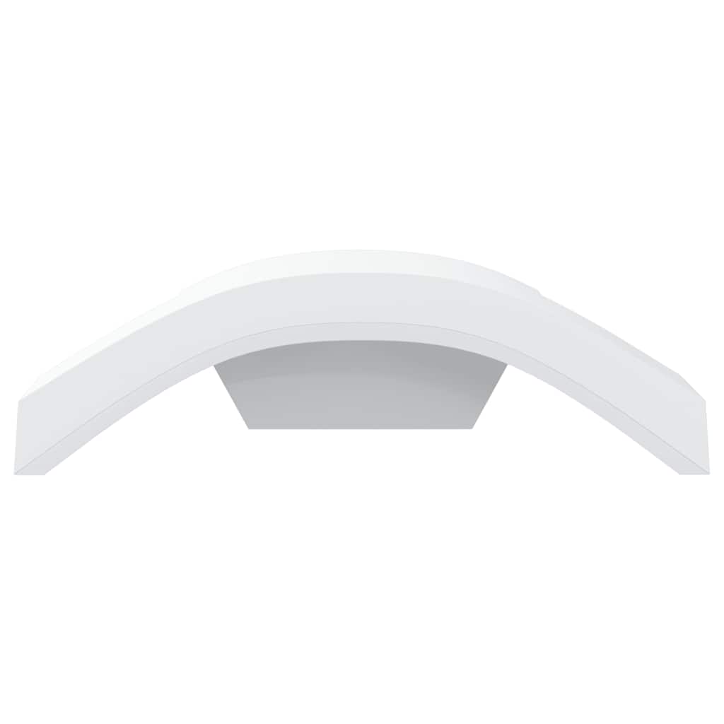 Applique per Esterni con LED 2 pz Bianche Alluminio Pressofuso