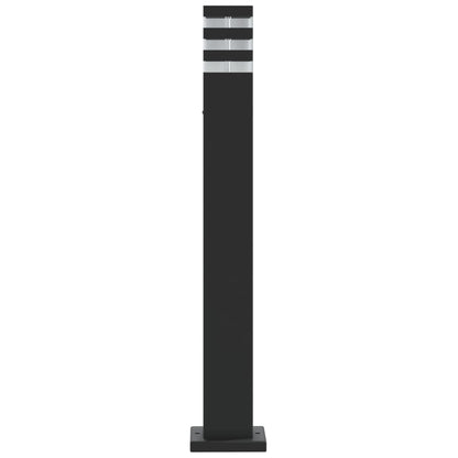 Lampada da Terra per Esterni Nera 80 cm in Alluminio