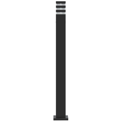 Lampada da Terra per Esterni Nera 110 cm in Alluminio