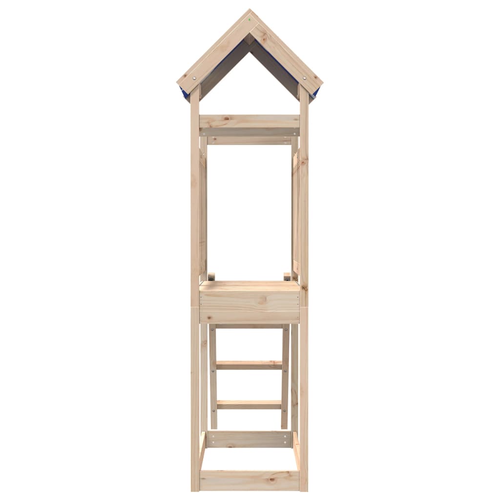 Torre Gioco con Scaletta 110,5x52,5x215cm Legno Massello Pino