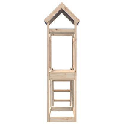 Torre Gioco con Scaletta 110,5x52,5x215cm Legno Massello Pino