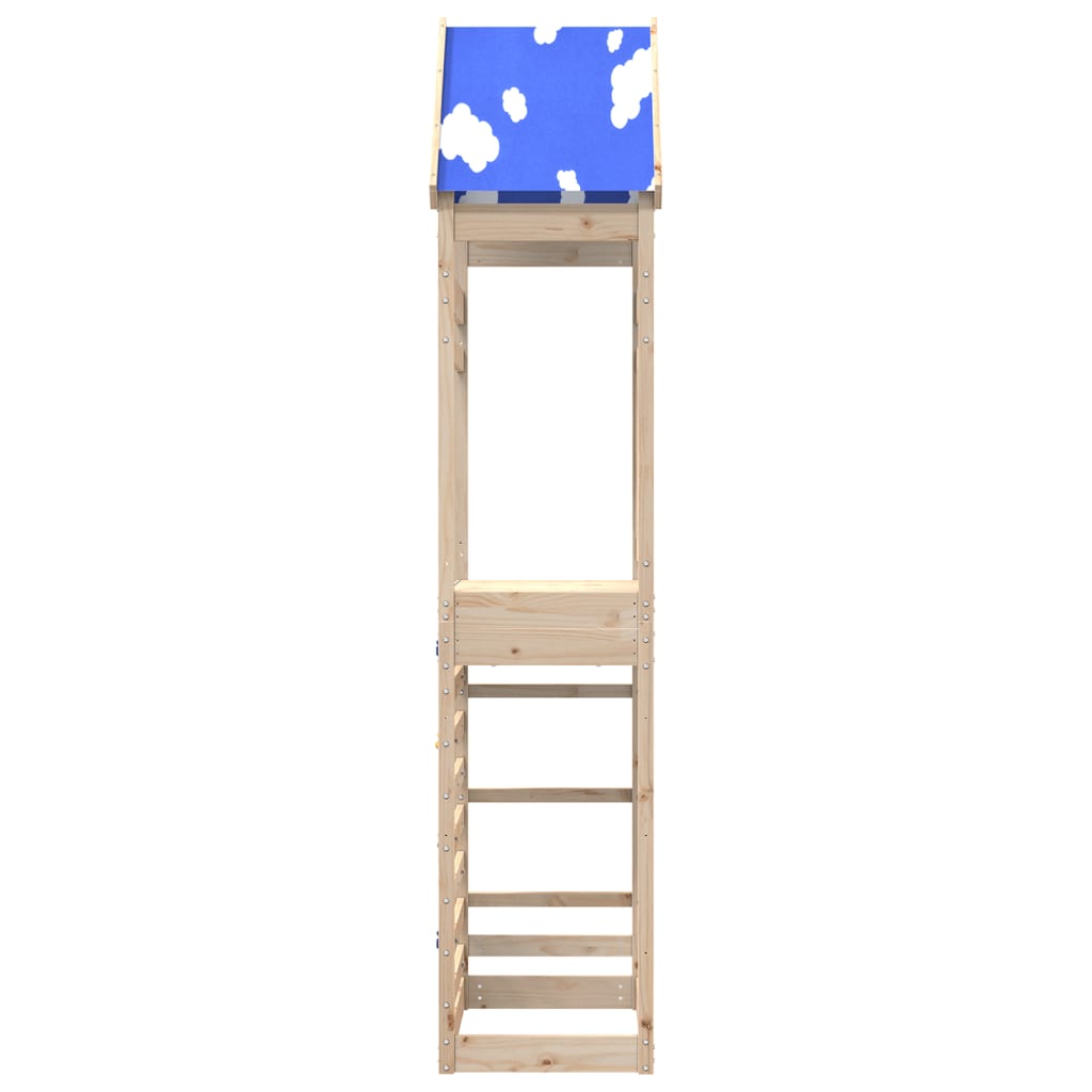 Torre da Gioco con Arrampicata 85x52,5x265 cm Massello Pino