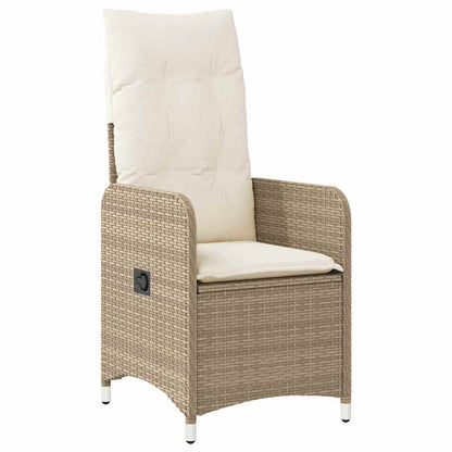 Set da BistrÃƒÆ’Ã‚Â² da Giardino 7 pz con Cuscini Beige in Polyrattan