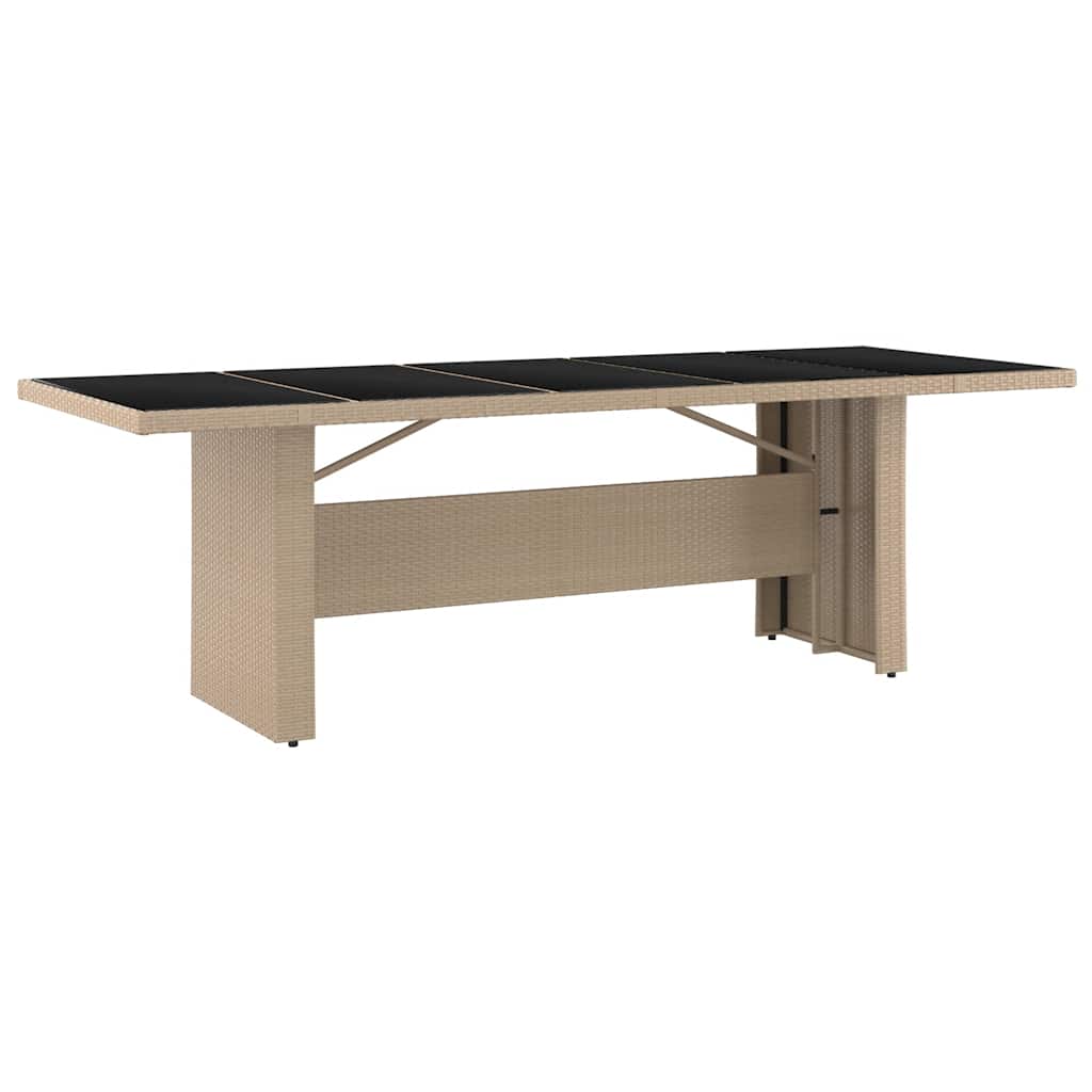 Set BistrÃƒÂ² da Giardino 11 pz con Cuscini in Polyrattan Beige