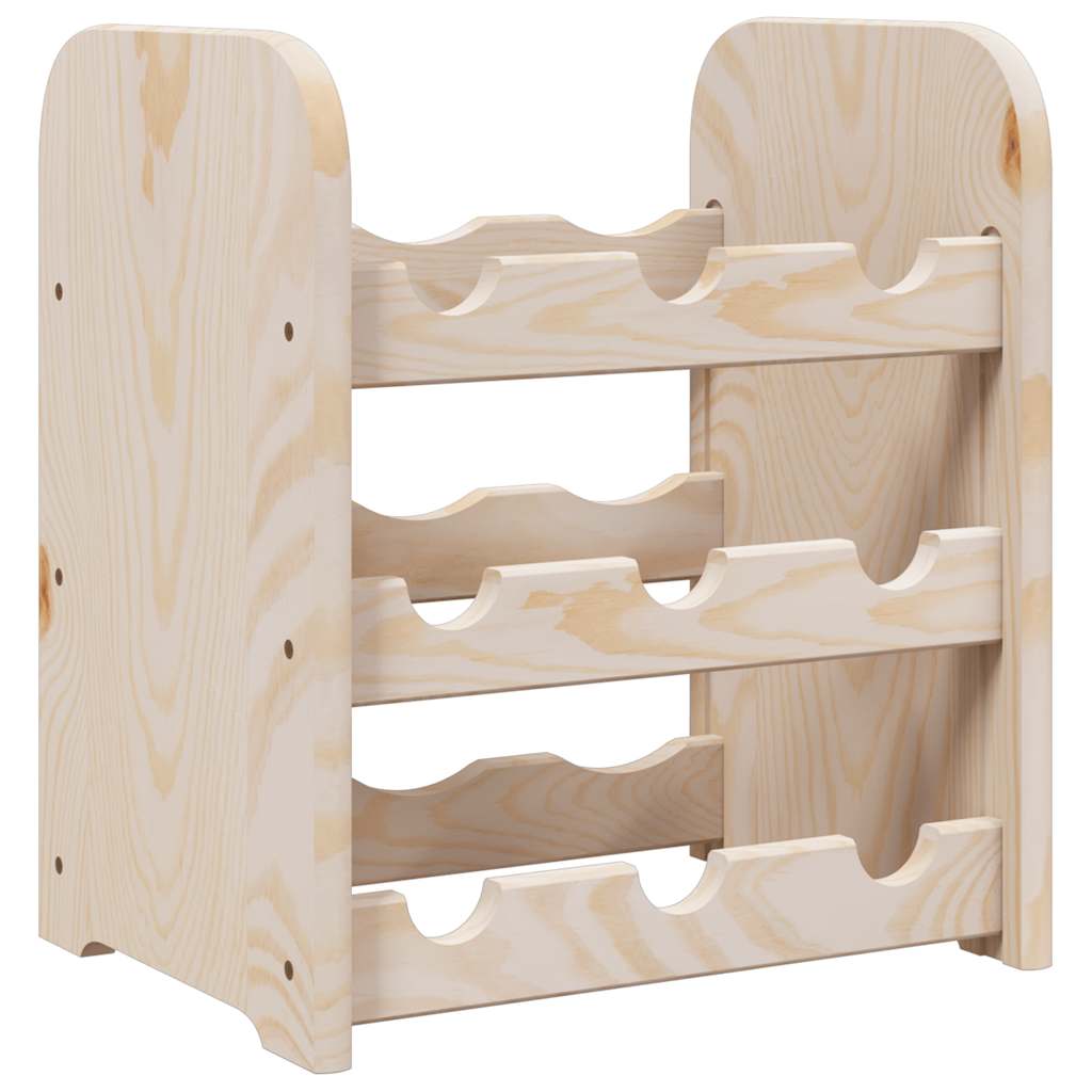 Portavini 33x25x37 cm in Legno Massello di Pino