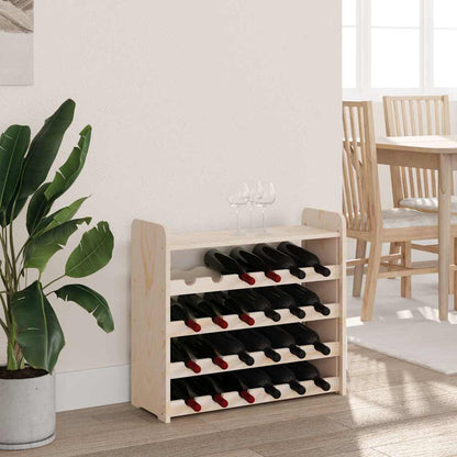 Portavini Pannello Superiore 67,5x25x60 cm Legno Massello Pino