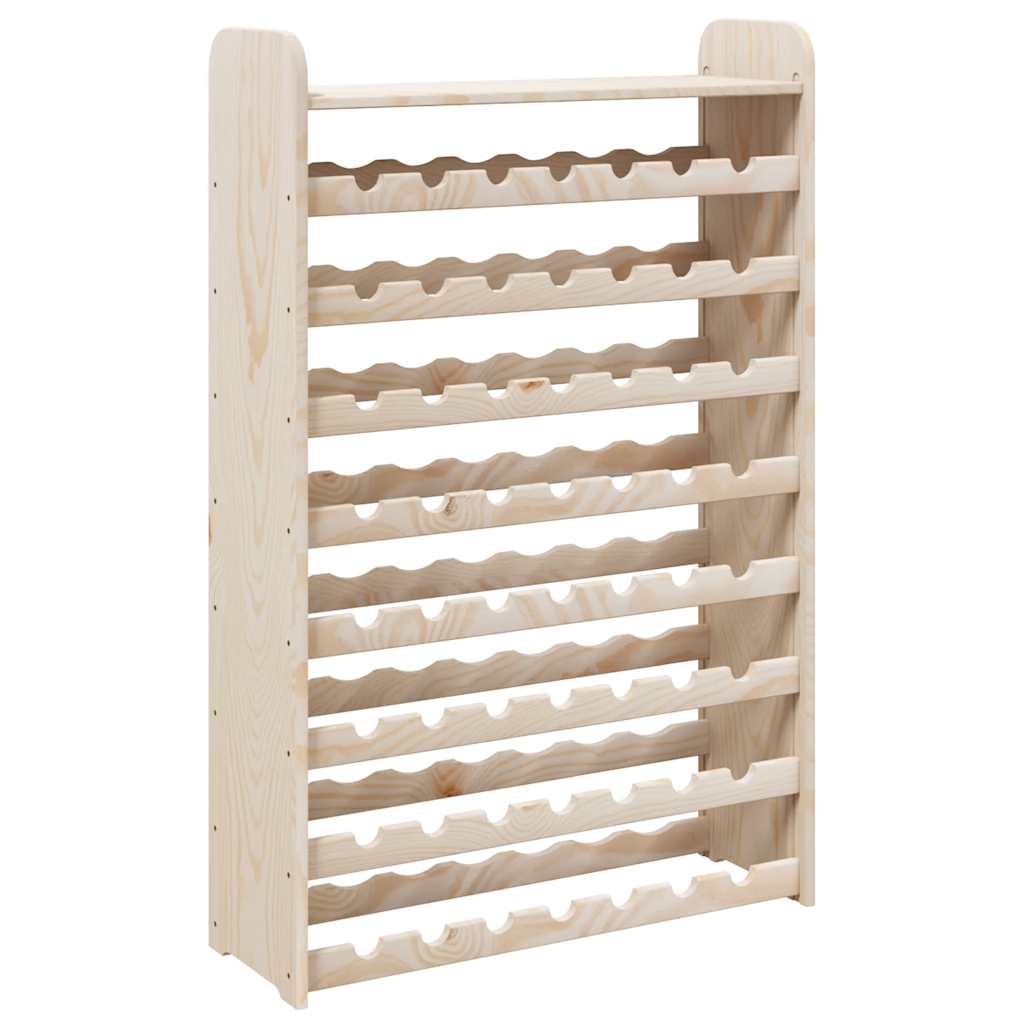 Portavini con Pannello Superiore 72,5x25x111,5 cm Massello Pino