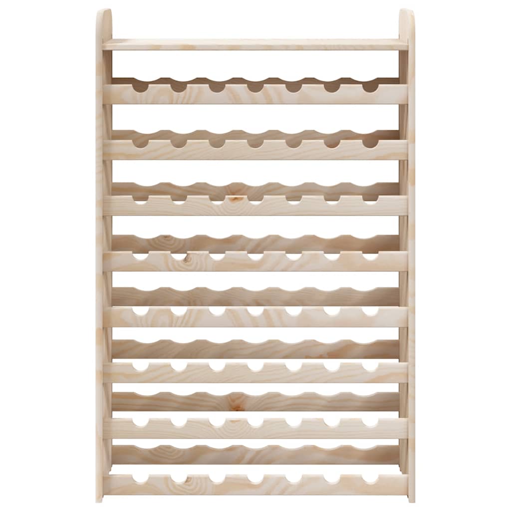 Portavini con Pannello Superiore 72,5x25x111,5 cm Massello Pino