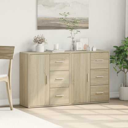 Credenze 2 pz Rovere Sonoma 60x31x70 cm in Legno Multistrato