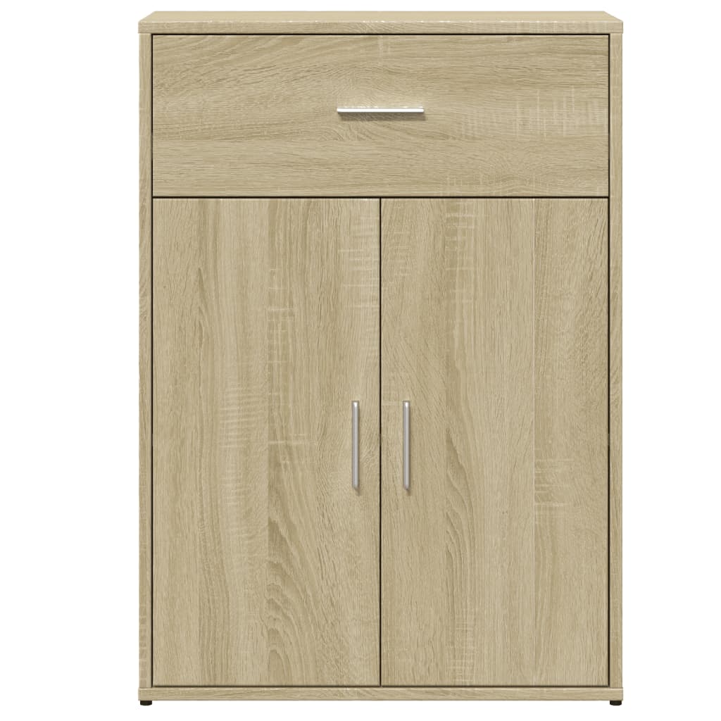 Credenze 2 pz Rovere Sonoma 60x30x84 cm in Legno Multistrato