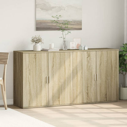 Credenze 2 pz Rovere Sonoma 79x38x80 cm in Legno Multistrato