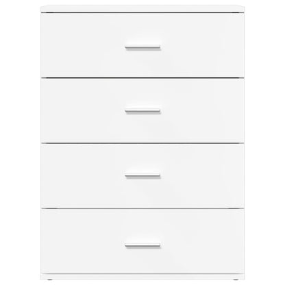 Credenze 2 pz Bianche 60x39x80 cm in Legno Multistrato