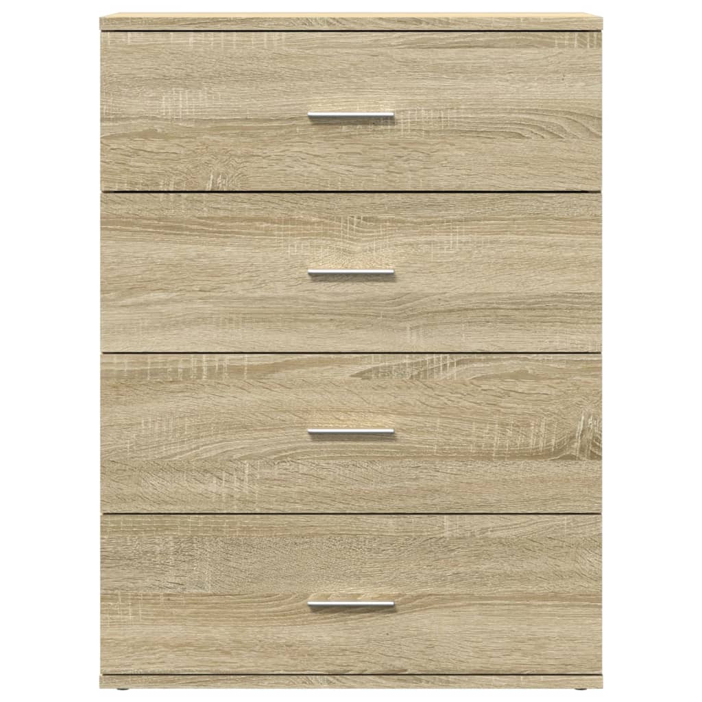 Credenze 2 pz Rovere Sonoma 60x39x80 cm in Legno Multistrato