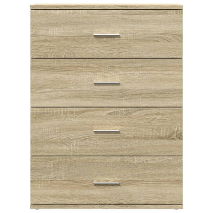 Credenze 2 pz Rovere Sonoma 60x39x80 cm in Legno Multistrato