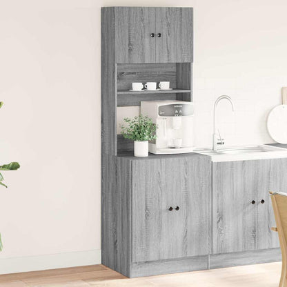 Mobile da Cucina Grigio Sonoma 60x50x180cm in Legno Multistrato