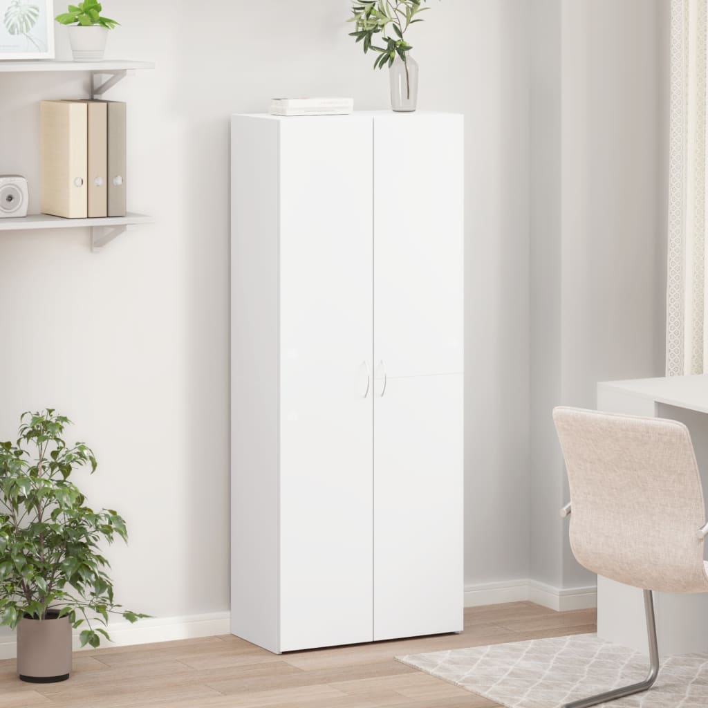 Schedario Bianco 60x32x153 cm in Truciolato
