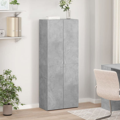 Schedario Grigio Cemento 60x32x153 cm in Truciolato