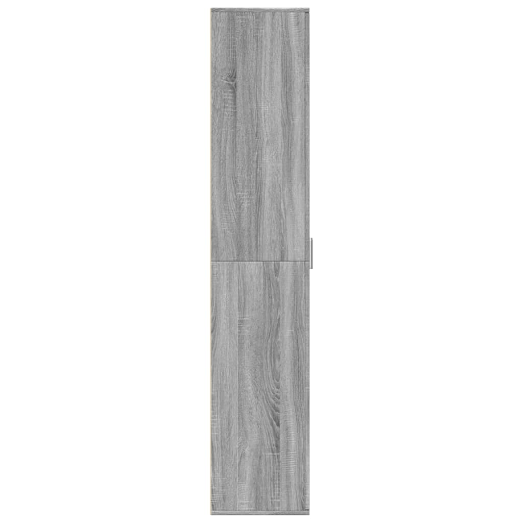 Credenza Grigio Sonoma 60x35x180 cm in Legno Multistrato