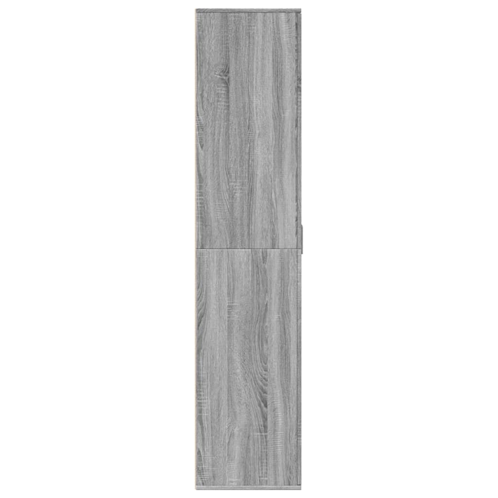 Scarpiera Grigio Sonoma 80x39x178 cm in Legno Multistrato