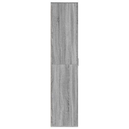 Scarpiera Grigio Sonoma 80x39x178 cm in Legno Multistrato
