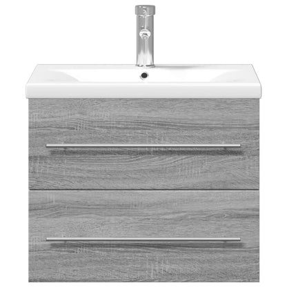 Mobile da Bagno con Lavabo Integrato Grigio Sonoma
