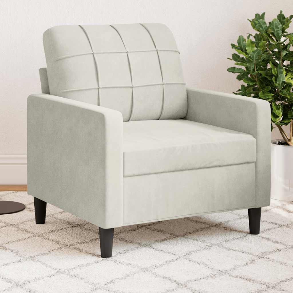 Poltrona Crema 60 cm Velluto