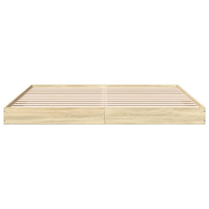 Giroletto senza Materasso Rovere Sonoma 200x200cm in Truciolato