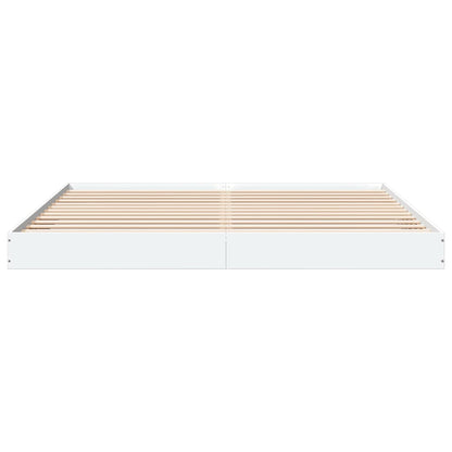 Giroletto senza Materasso Bianco 180x200 cm Legno Multistrato