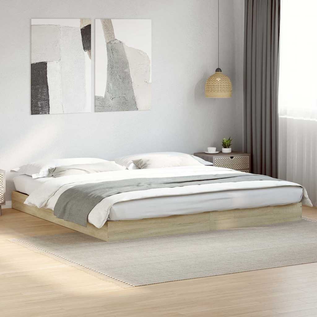Giroletto senza Materasso Rovere Sonoma 180x200cm in Truciolato
