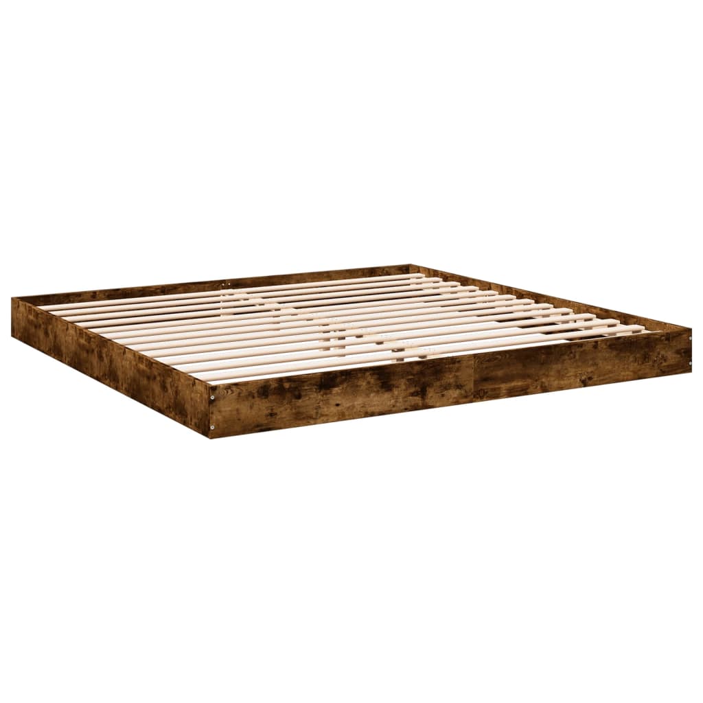 Giroletto senza Materasso Rovere Fumo 180x200 cm in Truciolato