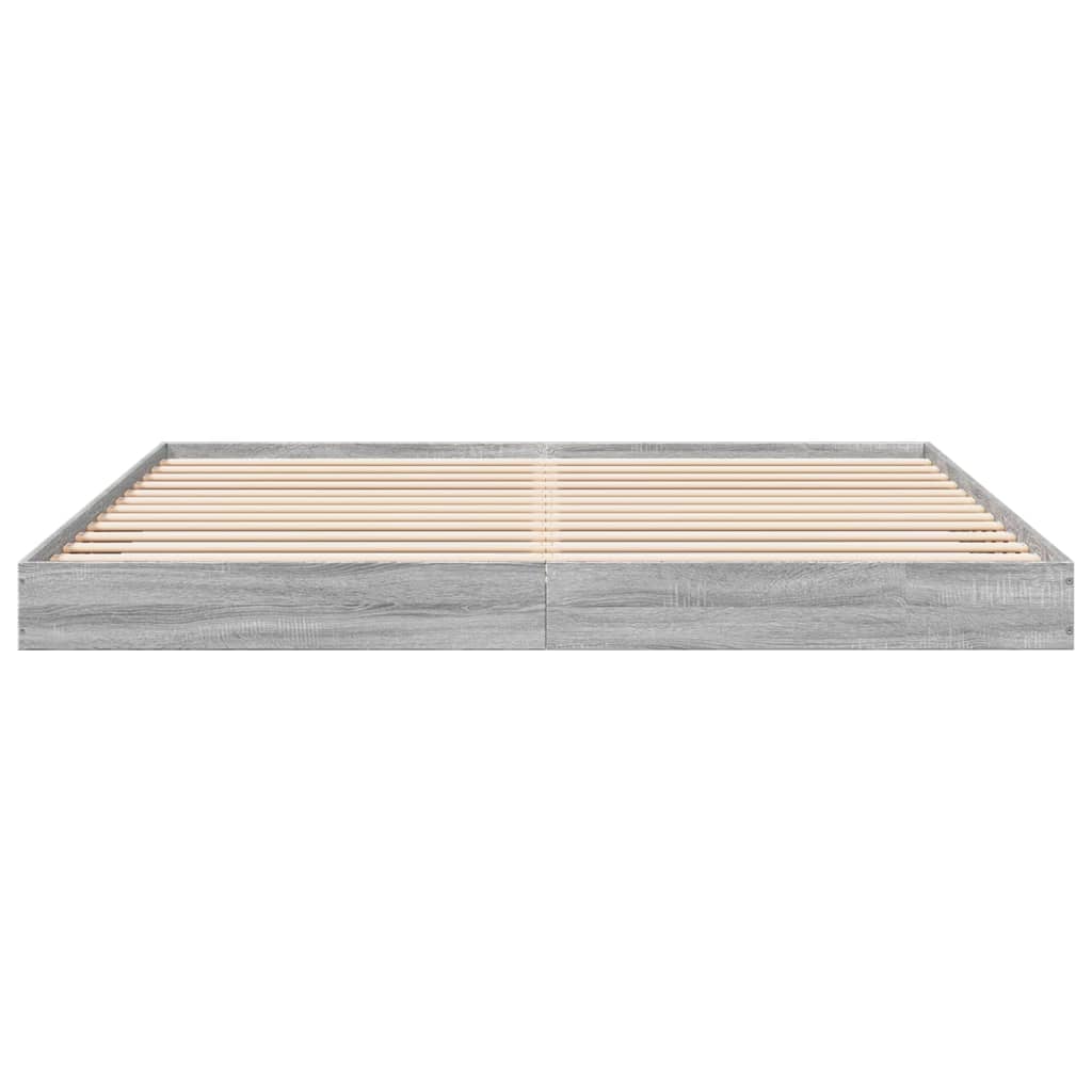 Giroletto senza Materasso Grigio Sonoma 180x200 cm Truciolato