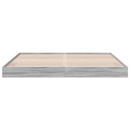 Giroletto senza Materasso Grigio Sonoma 180x200 cm Truciolato