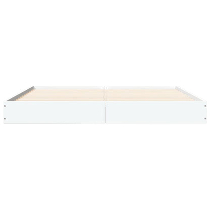 Giroletto senza Materasso Bianco 160x200cm in Legno Multistrato