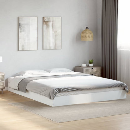 Giroletto senza Materasso Bianco 160x200cm in Legno Multistrato