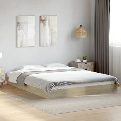 Giroletto senza Materasso Rovere Sonoma 160x200cm in Truciolato