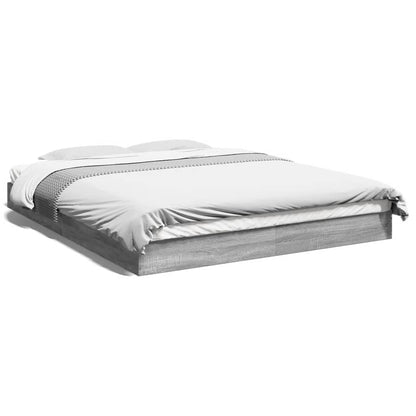 Giroletto senza Materasso Grigio Sonoma 160x200 cm Truciolato