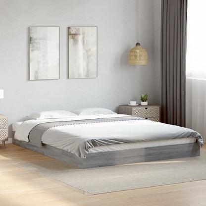 Giroletto senza Materasso Grigio Sonoma 160x200 cm Truciolato
